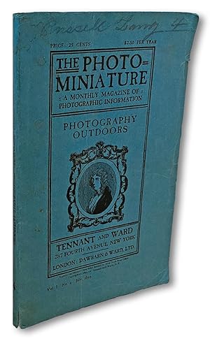 Imagen del vendedor de The Photo Miniature. A Monthly Magazine of Photographic Information. Vol. 1 No. 4 - July, 1899 a la venta por Harropian Books,  IOBA