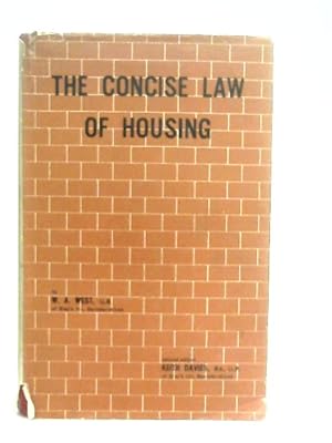 Bild des Verkufers fr The Concise Law of Housing zum Verkauf von World of Rare Books