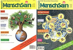 Immagine del venditore per MenschSein. Zeitschrift fr Lebensfreude, ganzheitliches Denken und Wachstum. Heft 5/95, September/Oktober + Heft 6/95, November/Dezember: Mit Reiki-Serie, 1.+2. Teil. venduto da Buch von den Driesch