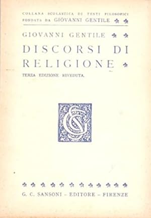Seller image for Discorsi di religione. for sale by FIRENZELIBRI SRL