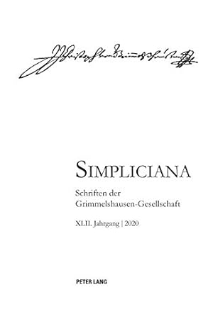 Seller image for Simpliciana XLII (2020). Simpliciana ; 42 for sale by Fundus-Online GbR Borkert Schwarz Zerfa