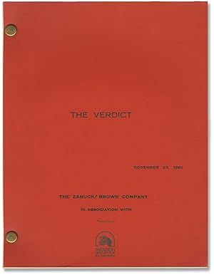 David Mamet, The verdict A screenplay - AbeBooks