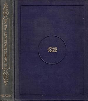 Image du vendeur pour Camden Miscellany XIII. Royal Historical Society: Camden Third Series Volume 34 mis en vente par Barter Books Ltd