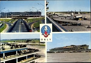 Ansichtskarte / Postkarte Orly Val de Marne, Aéroport de Paris-Orly, Flughafen Ansichten