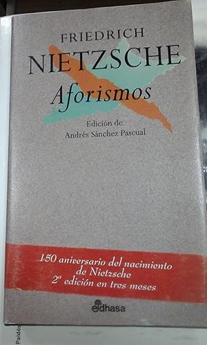 Imagen del vendedor de Friedrich Nietzsche: AFORISMOS (Barcelona, 1994) a la venta por Multilibro
