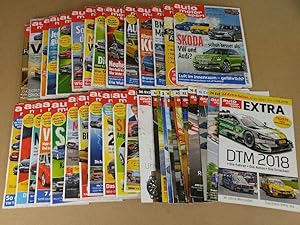 Auto Motor und Sport, Jahrgang 2018 (ohne Heft 5 und 19) und 14 Extra-Ausgaben, (Spezial, Tests)