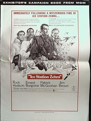 Immagine del venditore per Ice Station Zebra Pressbook 1969 Rock Hudson, Ernest Borgnine, Patrick McGoohan, Jim Brown venduto da AcornBooksNH