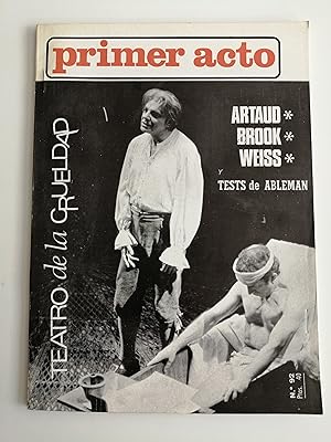 Imagen del vendedor de Primer acto : revista del teatro. N 92, enero 1968 : Teatro de la crueldad : Artaud, Brook, Weiss y Tests de Ableman a la venta por Perolibros S.L.