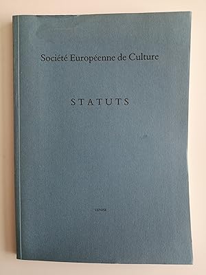 Image du vendeur pour Statuts de la Socit Europenne de Culture suivis d'autres documents officiels et de notes mis en vente par Perolibros S.L.