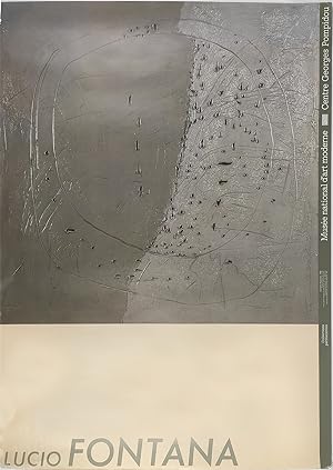 Poster Lucio Fontana Centre Georges Pompidou 1987