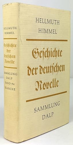 Bild des Verkufers fr Geschichte der deutschen Novelle. zum Verkauf von Antiquariat Heiner Henke