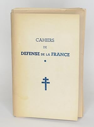 Image du vendeur pour Cahiers de Dfense de la France mis en vente par Librairie-Galerie Emmanuel Hutin