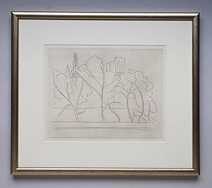 Henri Matisse, Notre Dame à travers les Arbres, Radierung