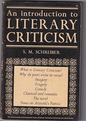 Seller image for An Introduction to Literary Criticism for sale by Broadwater Books