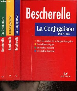 Bild des Verkufers fr Coffret Bescherelle : La Conjugaison pour tous / La Grammaire pour tous / L'Orthographe pour tous zum Verkauf von Le-Livre