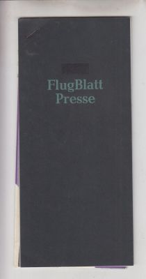 Seller image for FlugBlatt Presse for sale by Robinson Street Books, IOBA