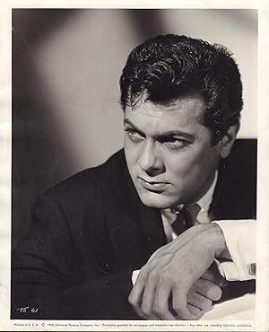 Signed portrait of Tony Curtis