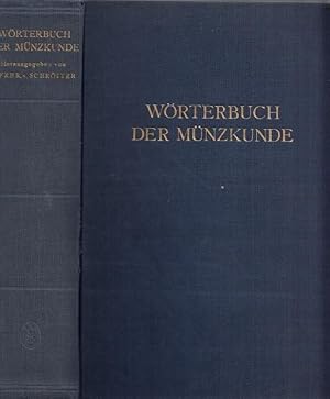 Wörterbuch der Münzkunde.