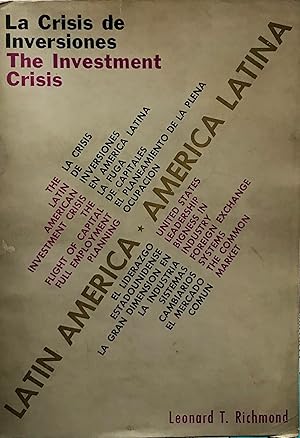 Seller image for La crisis de inversiones Amrica Latina = The investment crisis Latin America. for sale by Librera Monte Sarmiento