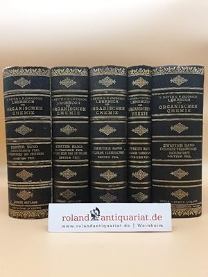 Bild des Verkufers fr Lehrbuch der Organischen Chemie. 2 Bnde in 5 Teilen (Bchern), komplett! / Bd. 1, Teil 1-2: Allgemeiner Teil - Verbindungen der Fettreihe ; Bd. 2, Teil 1-3: Cyclische Verbindungen, Naturstoffe. zum Verkauf von Roland Antiquariat UG haftungsbeschrnkt