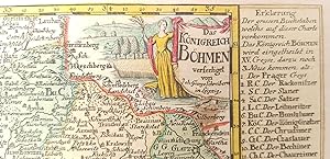Das Königreich Böhmen, verfertiget von Joh. George Schreibern in Leipzig. -