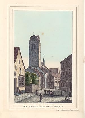 Bild des Verkufers fr Die Marien Kirche zu Wismar. - zum Verkauf von Antiquariat Tautenhahn