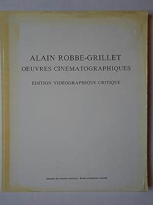 Image du vendeur pour ALAIN ROBBE-GRILLET. OEUVRES CINEMATOGRAPHIQUES. Edition Videographique Critique mis en vente par GfB, the Colchester Bookshop