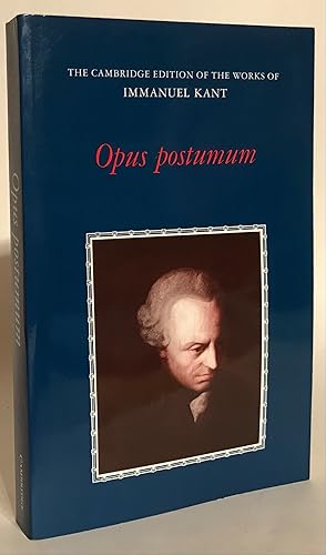 Image du vendeur pour Opus postumum. mis en vente par Thomas Dorn, ABAA