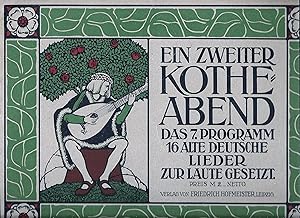 Imagen del vendedor de Ein zweiter Kothe-Abend; Das 7. Programm; 16 alte deutsche Lieder zur Laute gesetzt a la venta por Bcherhandel-im-Netz/Versandantiquariat