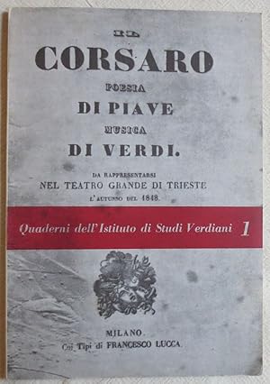 Bild des Verkufers fr Il Corsaro ; Quaderni dell'Istituto di Studi Verdiani 1 zum Verkauf von VersandAntiquariat Claus Sydow