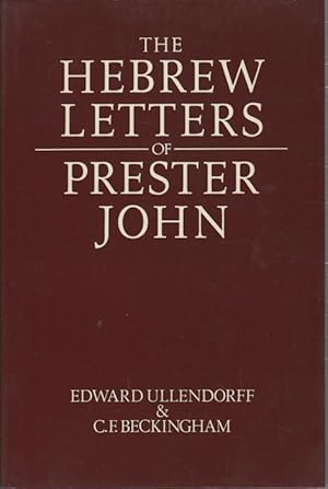 Seller image for The Hebrew Letters of Prester John. for sale by Asia Bookroom ANZAAB/ILAB