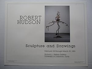 Imagen del vendedor de Robert Hudson Sculpture and Drawings Richard Nelson Gallery University of California Davis 1983 Poster a la venta por ANARTIST
