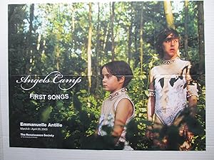 Bild des Verkufers fr Emmanuelle Antille Angel s Camp First Songs Renaissance Society 2003 Poster zum Verkauf von ANARTIST