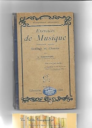 Seller image for Exercices de Musique Premire anne Solfge et Chants for sale by La Petite Bouquinerie