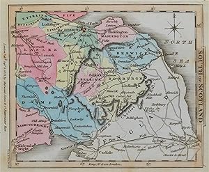 Antique Map SOUTH of SCOTLAND George Gray, Original Hand Coloured 1824