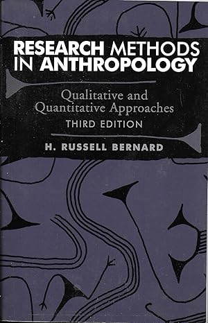 Seller image for Research Methods in Anthropology: Qualitative and Quantitative Approaches for sale by The Book Collector, Inc. ABAA, ILAB