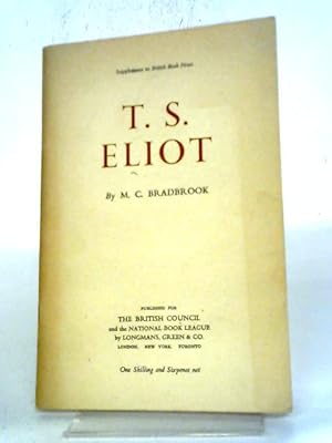 Image du vendeur pour T. S. Eliot mis en vente par World of Rare Books
