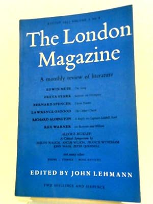 Bild des Verkufers fr London Magazine Volume 2 No. 8 August 1955 Inc. Aldous Hucley - A Critical Symposium zum Verkauf von World of Rare Books