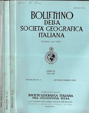 Bild des Verkufers fr Bollettino della Societ Geografica Italiana serie XI Vol. XII 1995 zum Verkauf von Biblioteca di Babele