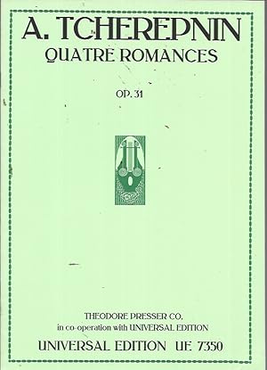 Quatre Romances Op. 31 (Universal Edition UE 7350)