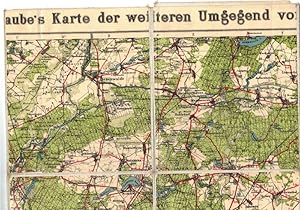 Jul Straube's Karte der weiteren Umgegend von Berlin, ca. 132 [Quadrat]-Meilen umfassend. Verhält...