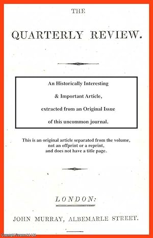 Imagen del vendedor de Parliamentary Reform; a summary of various proposals and arguments. An uncommon original article from The Quarterly Review, 1831. a la venta por Cosmo Books