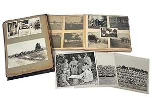 WWII ERA MILITARY PHOTO ALBUM OF ENTIRE CAREER OF OHIO NATIONAL GUARDSMAN, 1935-53