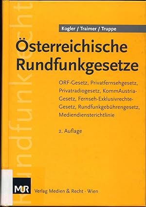 Imagen del vendedor de sterreichische Rundfunkgesetze a la venta por avelibro OHG