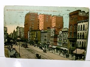 Main Street. Looking North from Shelton Square, Buffalo. NY. Alte Ansichtskarte / Postkarte farbi...