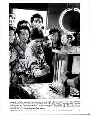 Foto Schauspieler Ralph Macchio, Filmszene The Karate Kid, Pressefoto