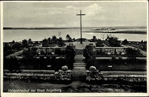Ansichtskarte / Postkarte Angerburg Ostpreußen, Heldenfriedhof