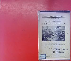 Imagen del vendedor de Eminent Englishmen I. Great Sailors. Teubners neusprachliche Lektre. Englische Reihe 1/92. Fnfte Auflage. a la venta por biblion2