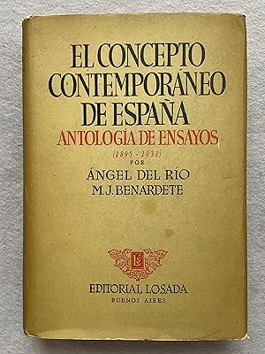 Bild des Verkufers fr EL CONCEPTO CONTEMPORNEO DE ESPAA. Antologa de ensayos (1895 - 1931). zum Verkauf von Auca Llibres Antics / Yara Prez Jorques