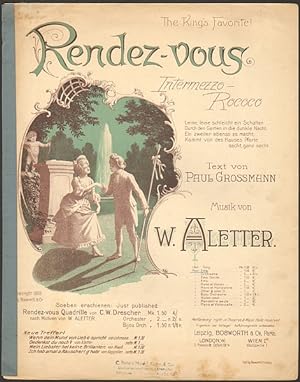 Imagen del vendedor de Rendez-vous. Intermezzo Rococo. a la venta por Antiquariat A. Suelzen